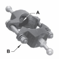 Ground Connector c/w 25mm Ball Stud